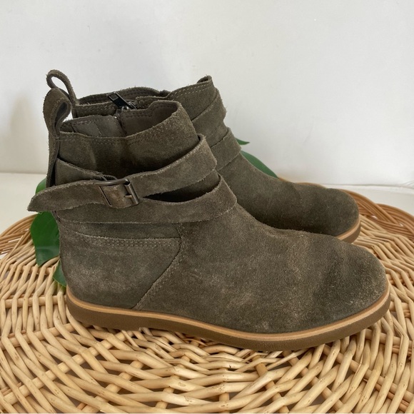 UGG Josefene women’s green suede double strap ankle boot buckle detailing size 6 - Picture 13 of 16